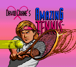 David Crane's Amazing Tennis (USA) Title Screen